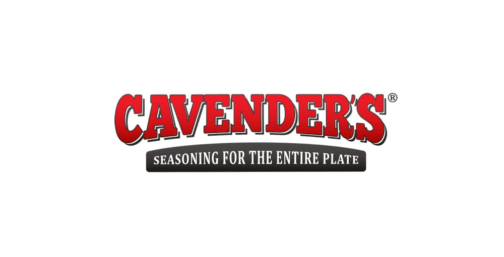 Cavender's jar close-up highlighting label and versatile flavor