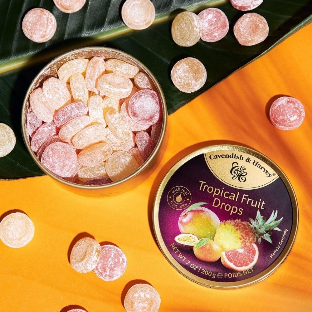 Cavendish and Harvey exotic fruit blend ingredients showcase tropical flavors.