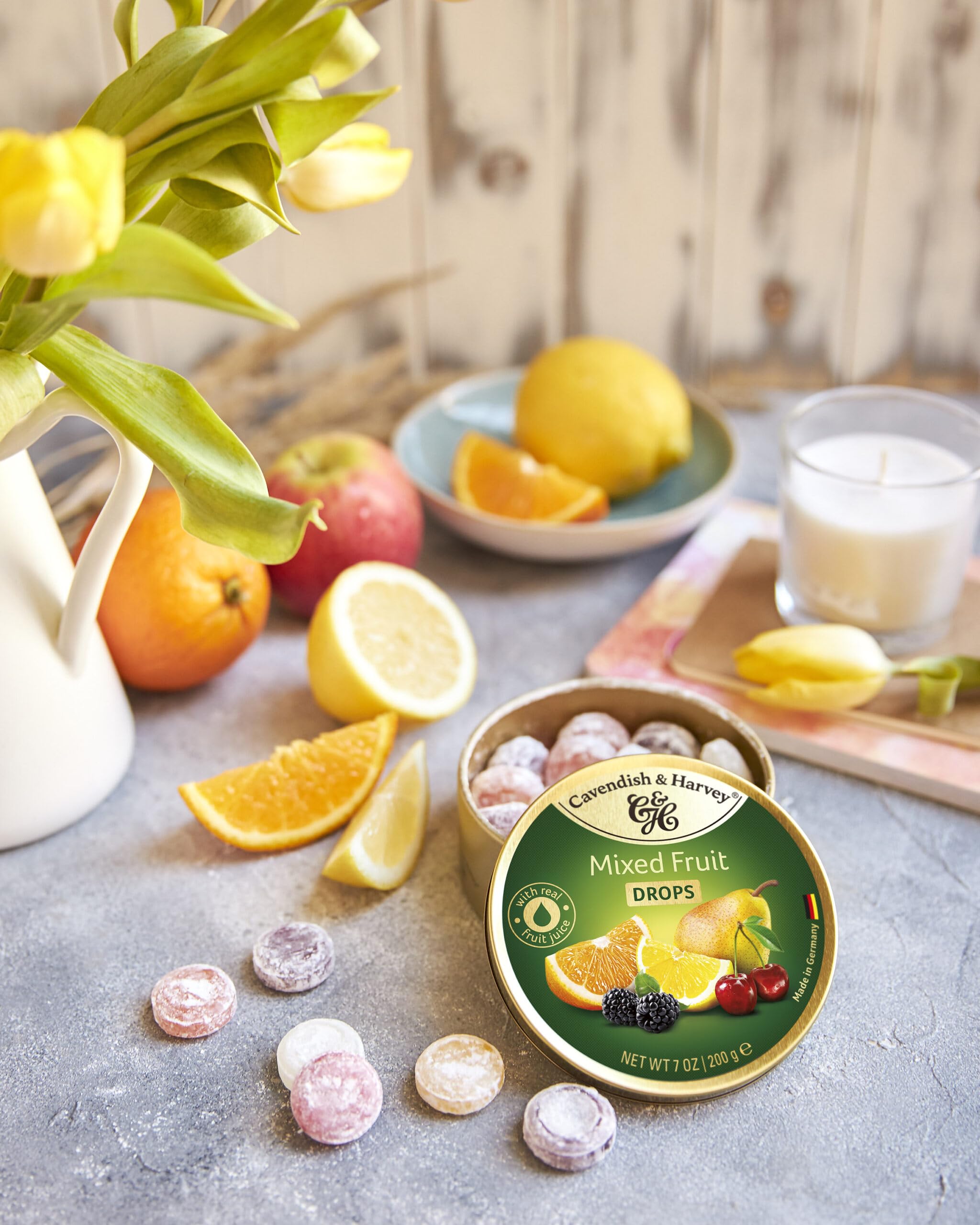 Cavendish & Harvey fruit candy assortment, inviting texture for snacking