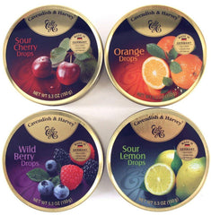 Cavendish and Harvey variety flavor hard candy drops featuring orange, crafted for gifting and moments of pleasure.