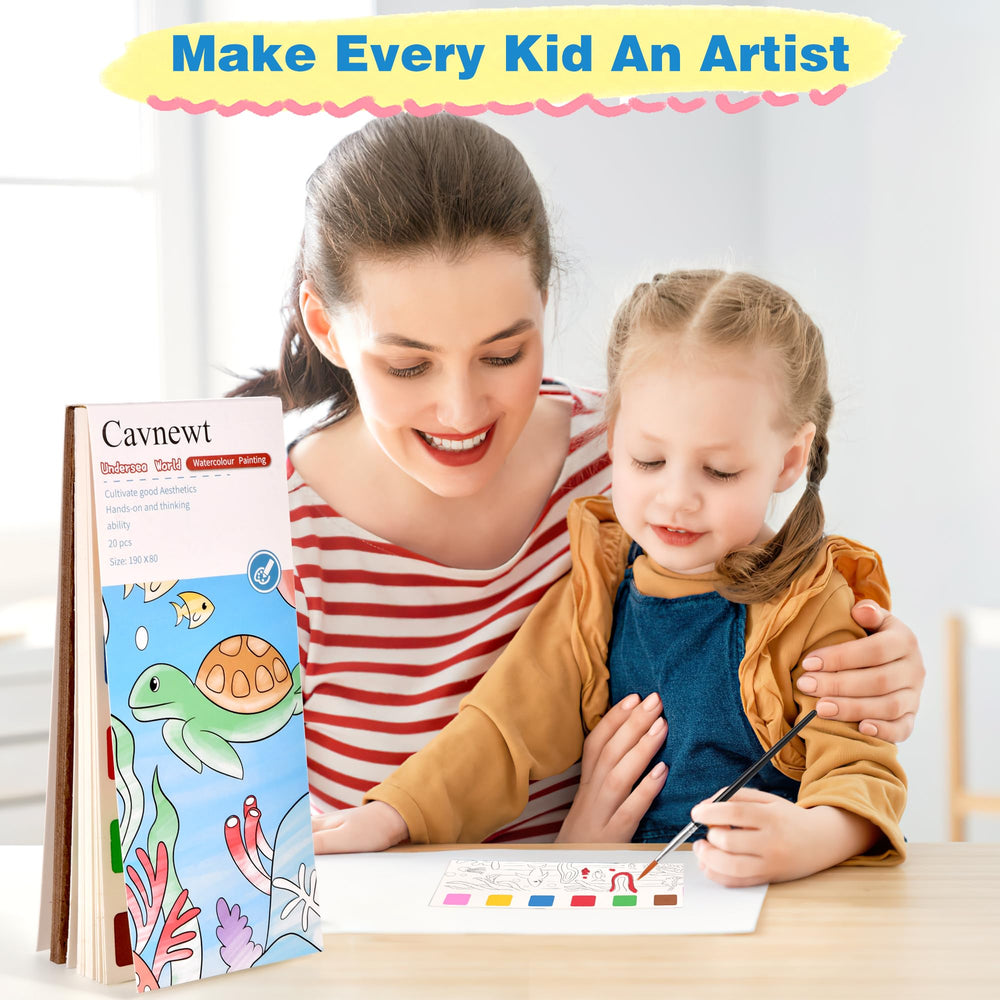 Outdoor-ready Cavnewt kids art activity kit for on-the-go creativity.