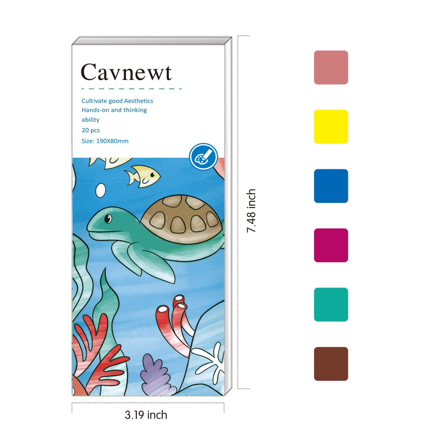 Cavnewt Pocket Watercolor Book travel-compact design enables art on the go.