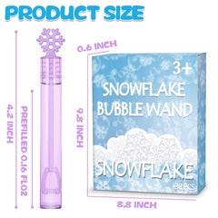 Cawiew snowflake bubble wand purple for colorful party games