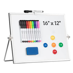 Cazeyoo dry erase board front view showing double-sided writing space for multitasking