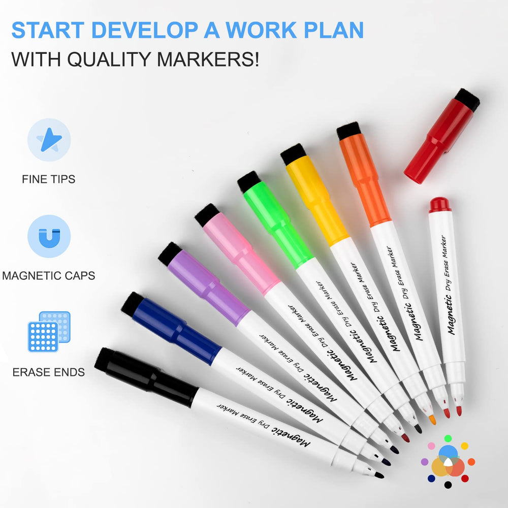 Cazeyoo eraser and clip keeps markers organized and tidy