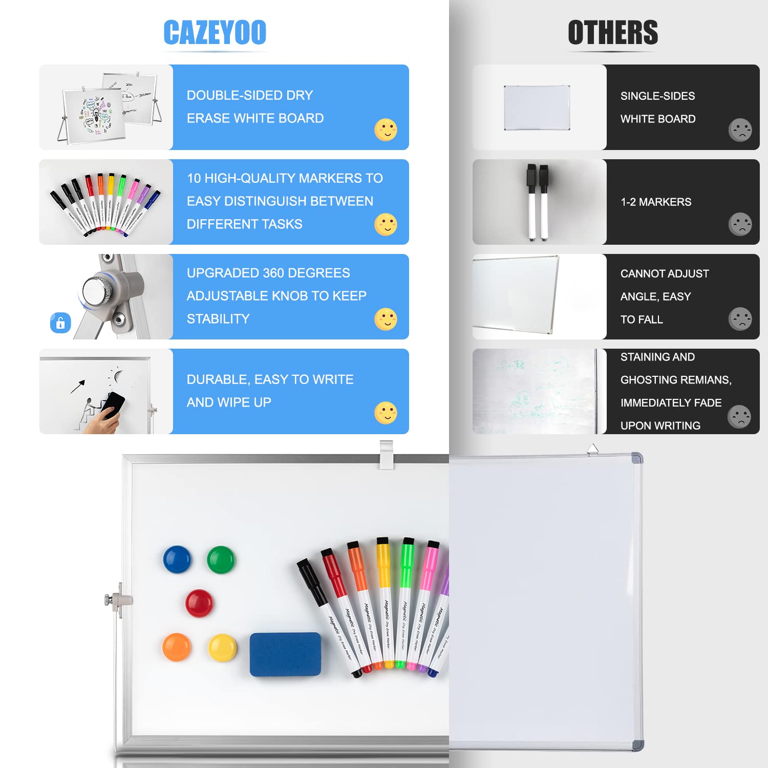 Cazeyoo markers set with vibrant colors for quick notes and drawings