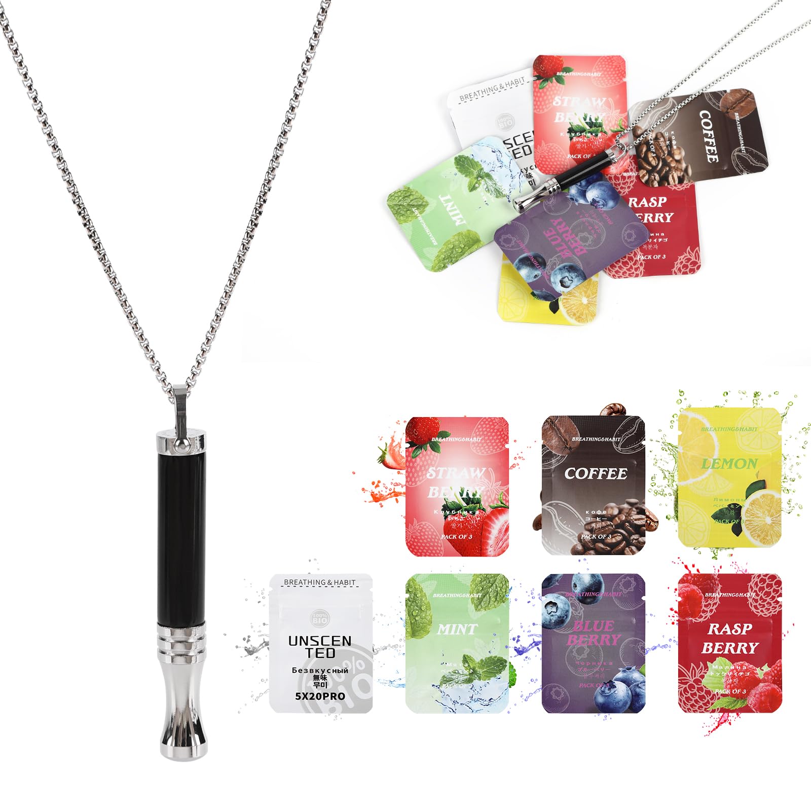 cbcxaok Breathe Free Necklace main shot shows a wearable calm aid for on-the-go relaxation.