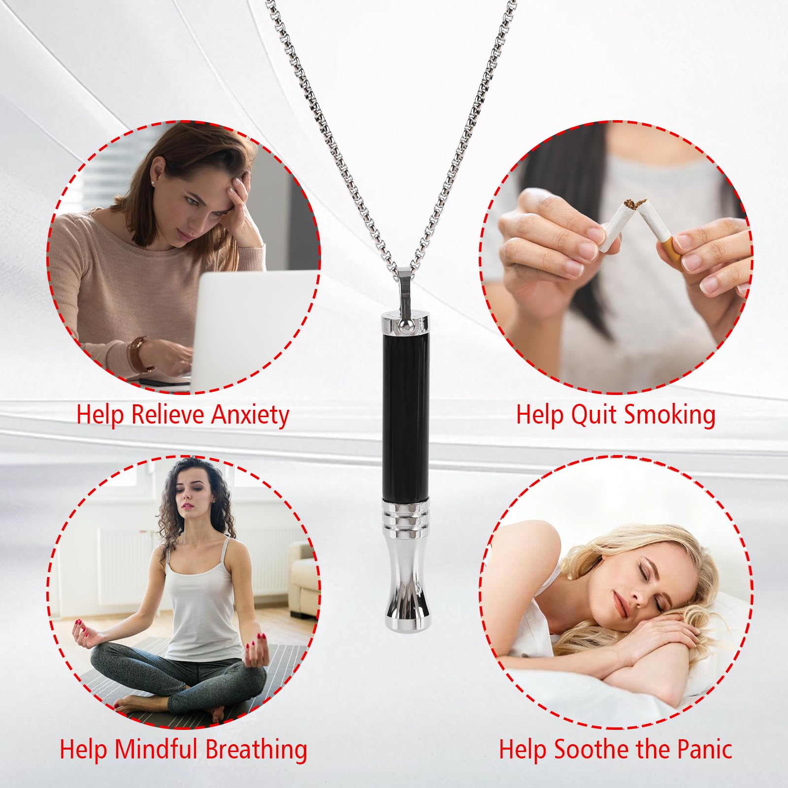 cbcxaok Breathe Free Necklace packaging highlights eco-friendly materials and easy gift-ready presentation.