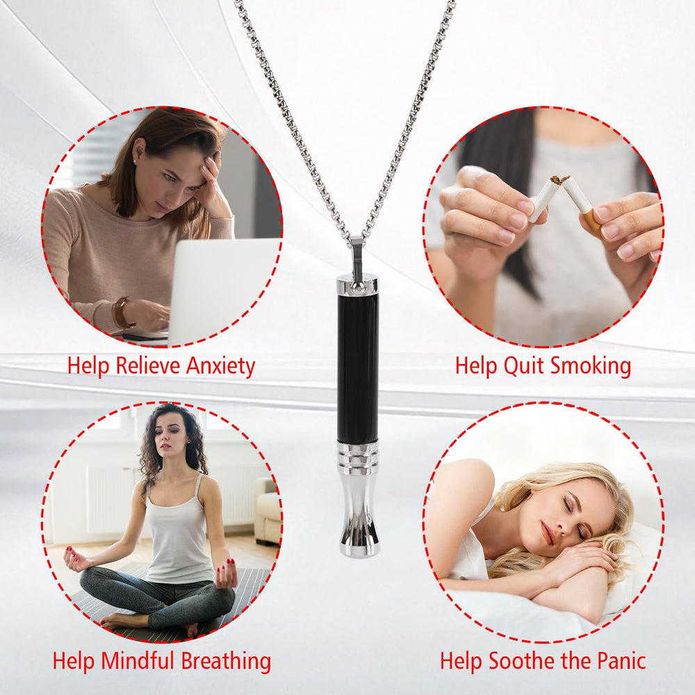cbcxaok Breathe Free Necklace packaging highlights eco-friendly materials and easy gift-ready presentation.