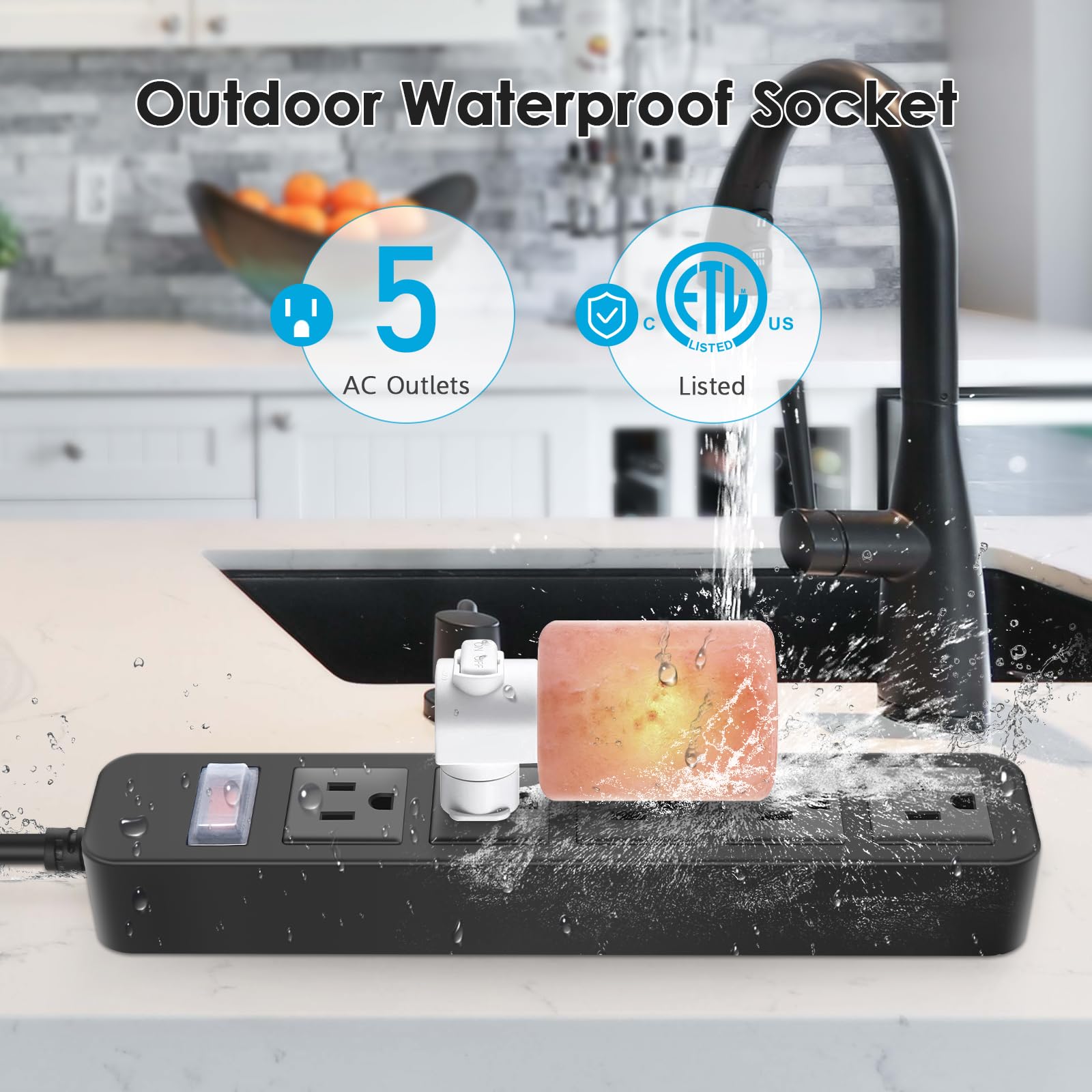 CCCEI ETL-listed outdoor power strip for safety