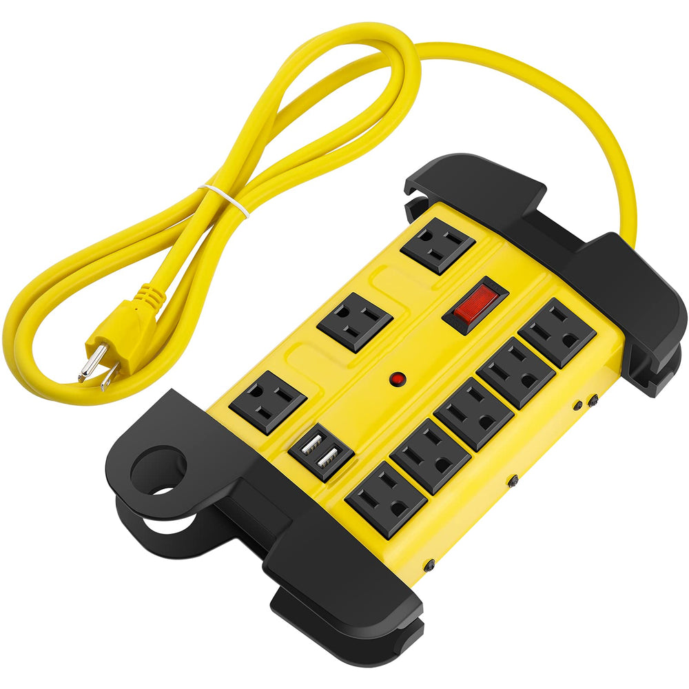 CCCEI heavy-duty power strip with USB 8 outlets ready for workshop charging
