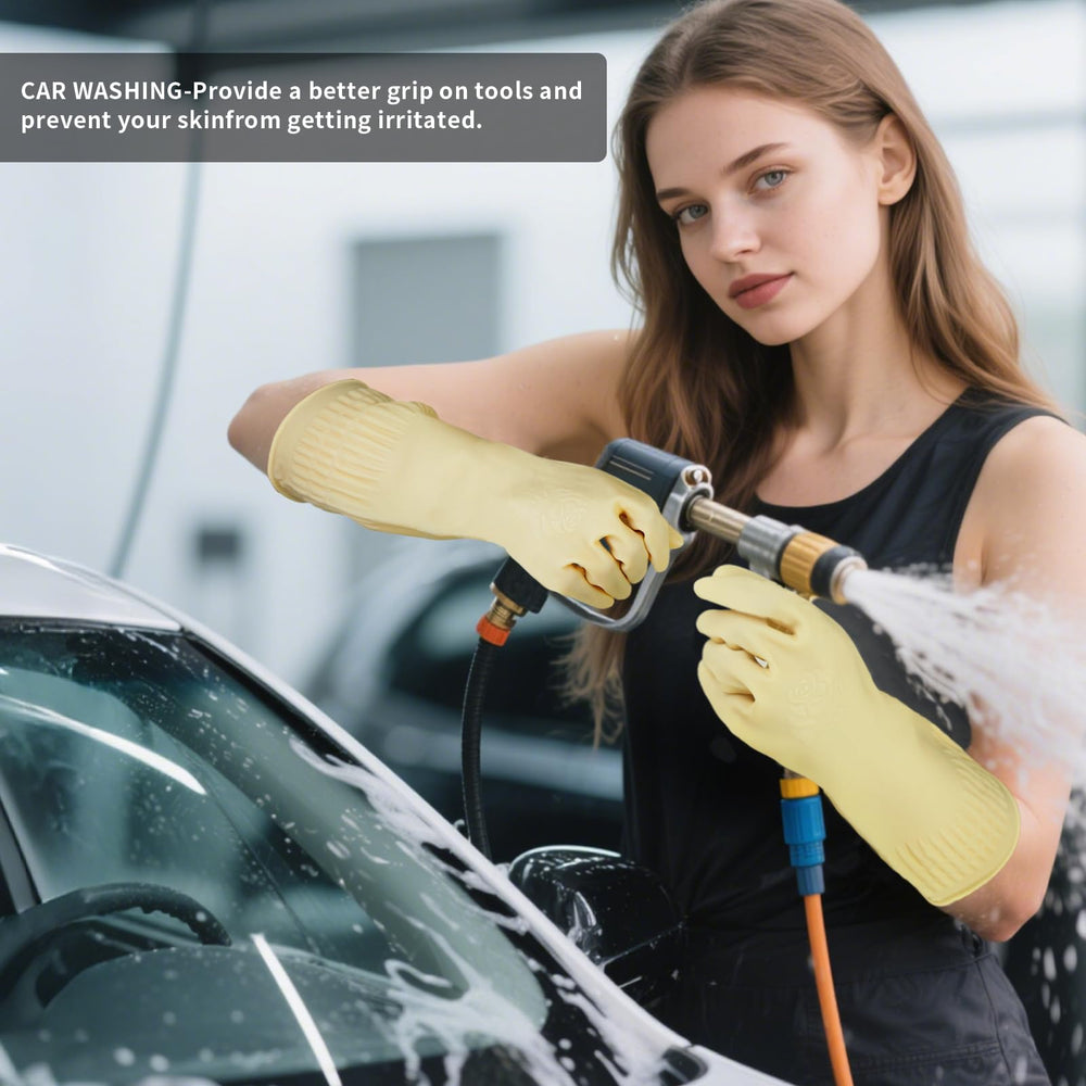 ccebwyny rubber gloves waterproof design keeping hands dry during chores