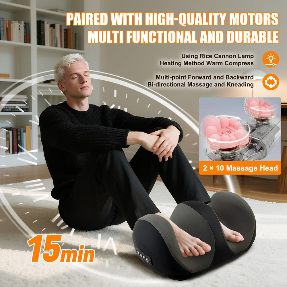 CCHYF massager in use for calves and legs.