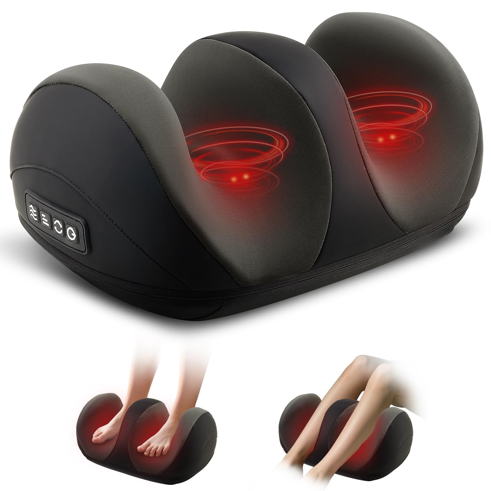 CCHYF foot-massager with heat roller front view for deep relaxation.