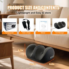 CCHYF shiatsu nodes close-up delivering kneading relief to feet.