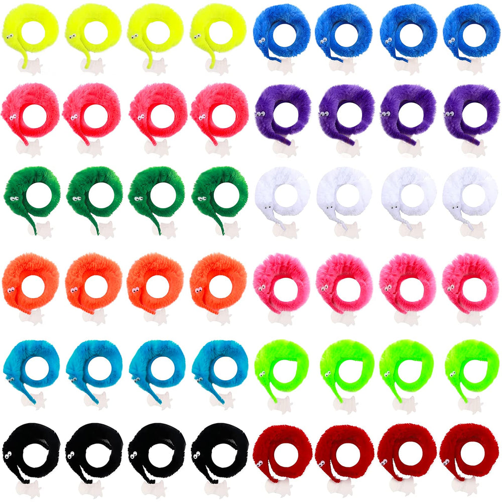 CCINEE magic-twist-worms close-up with eyes for engaging, colorful play