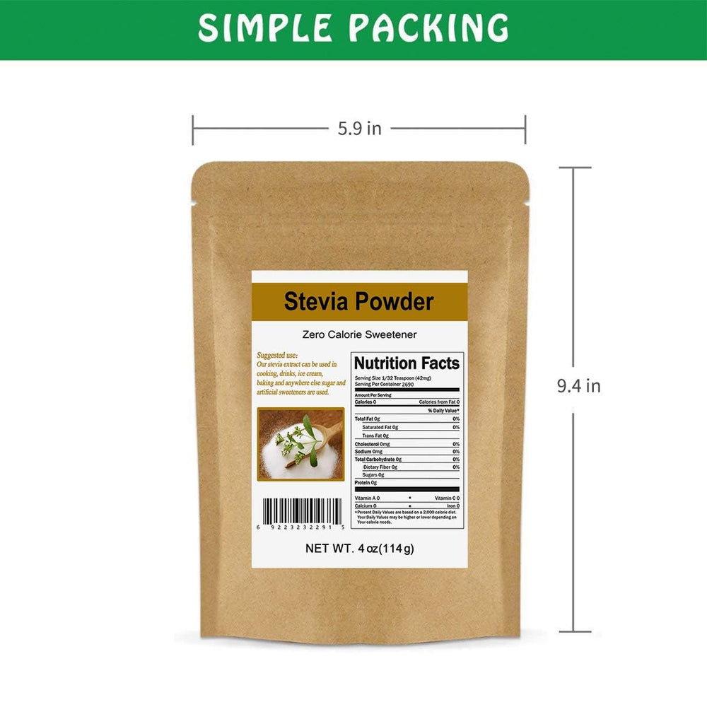 CCnature Stevia Powder being poured for coffee or tea