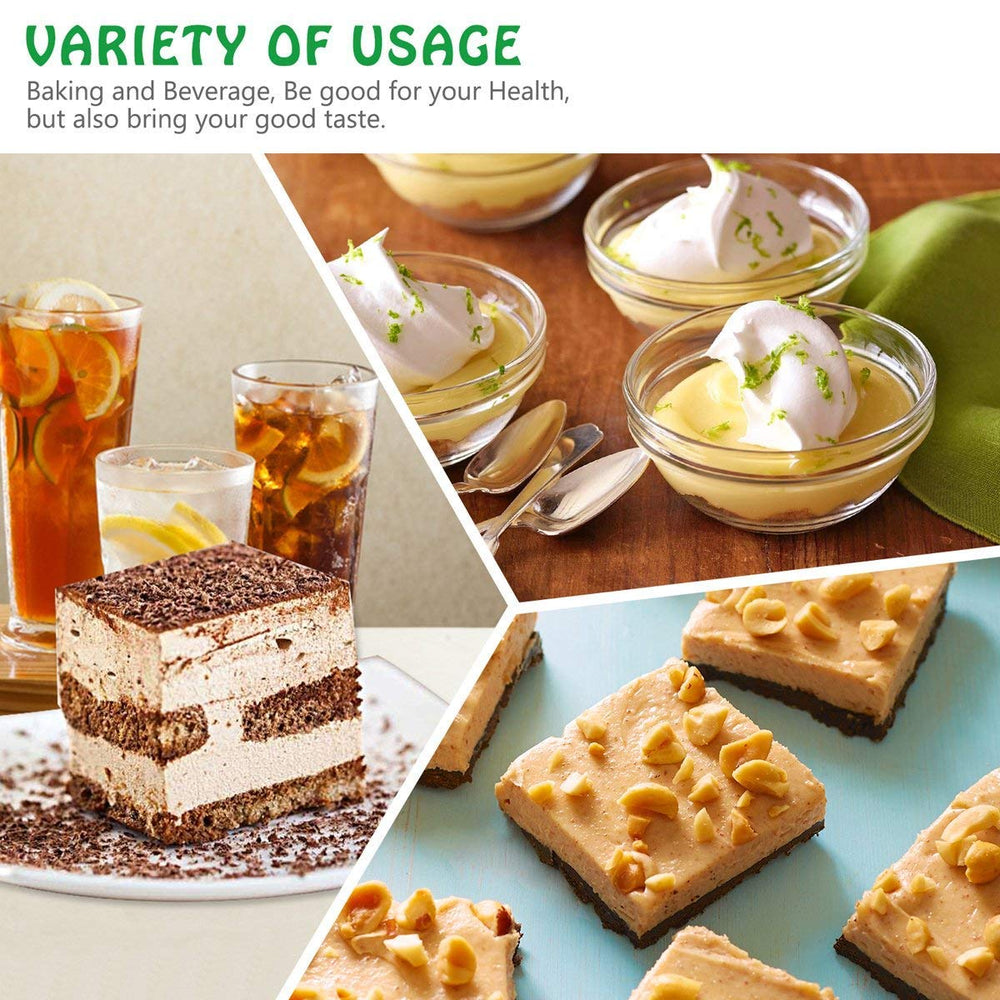  CCnature Stevia Powder uses in drinks, desserts, and baked goods