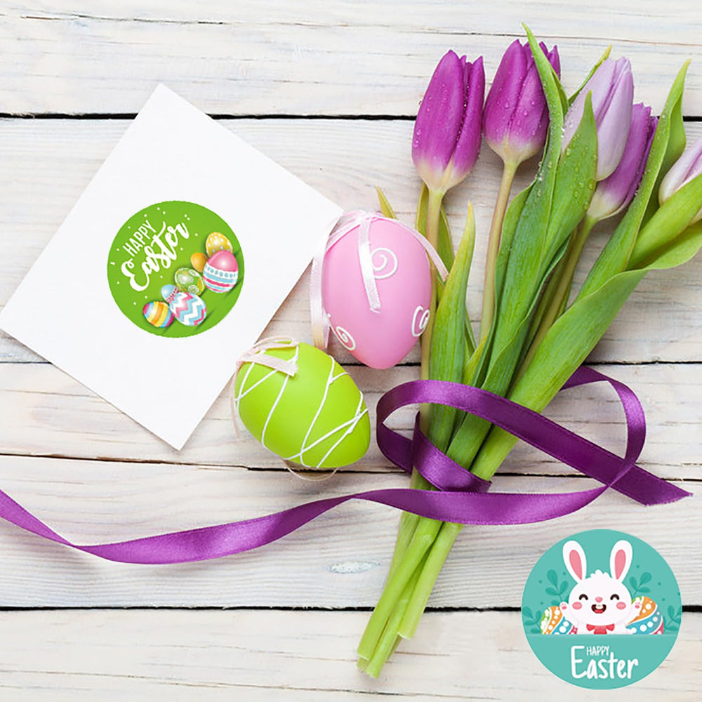 Ccswybf colorful sticker set features floral and egg motifs for crafts.