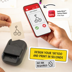 CEACO Hello Blink tattoo paper sheets enable quick, mess-free transfers.