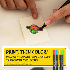 CEACO Hello Blink transfer paper supports easy water transfer on skin.