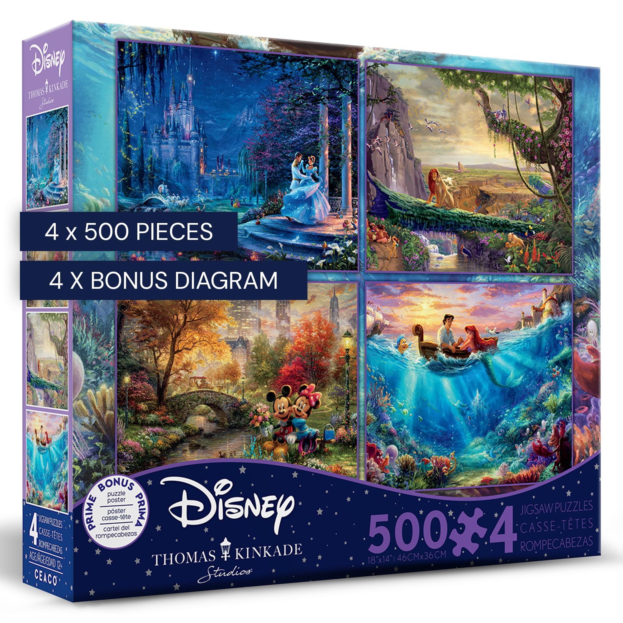 CEACO Thomas Kinkade Cinderella scene puzzle for cozy family nights