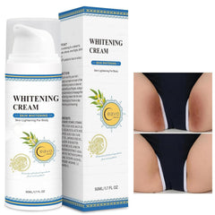 Ceavo Skin Bleaching Cream bottle close-up showing gentle formula for sensitive areas