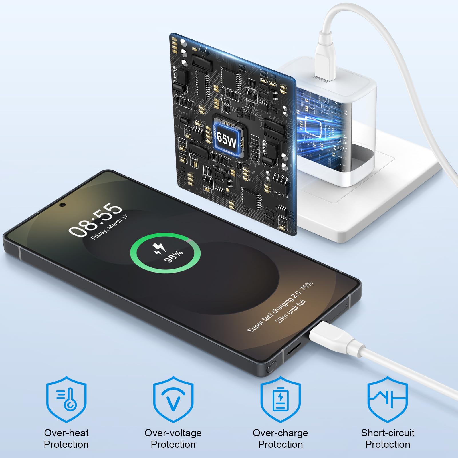 Cebkit safety protections guard against overcurrent and overheating during use.