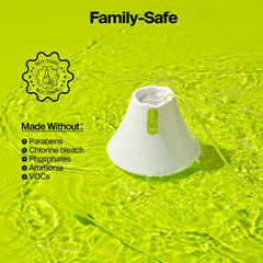 CECEBEAR bottle delivers 1000+ flushes for ongoing bowl cleanliness.
