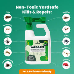 Cedarcide YardSafe hose-attachment enables convenient wide-area spraying.