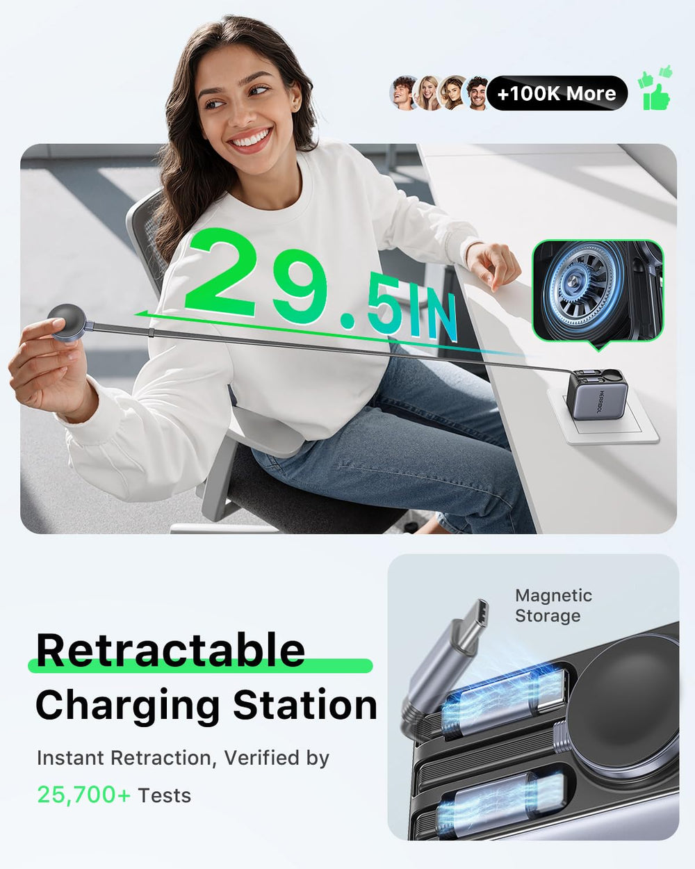 CEDBORR HERRBOLAI 30W Apple Watch charging on a single unit