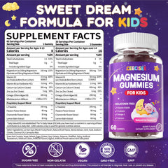 Ceecisee Kids Magnesium Gummies bottle close-up with delicious berry flavor