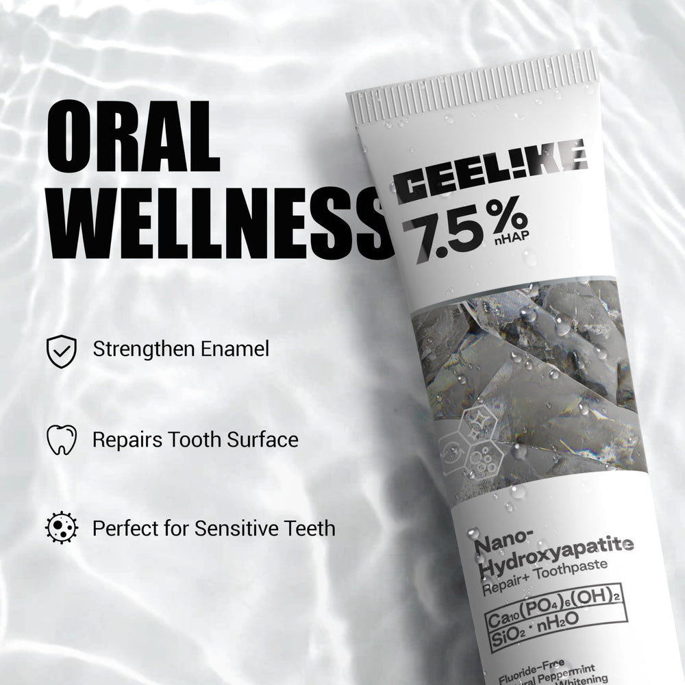 CEELIKE gums-protection toothpaste brush shot suggests soothing, protective daily care.