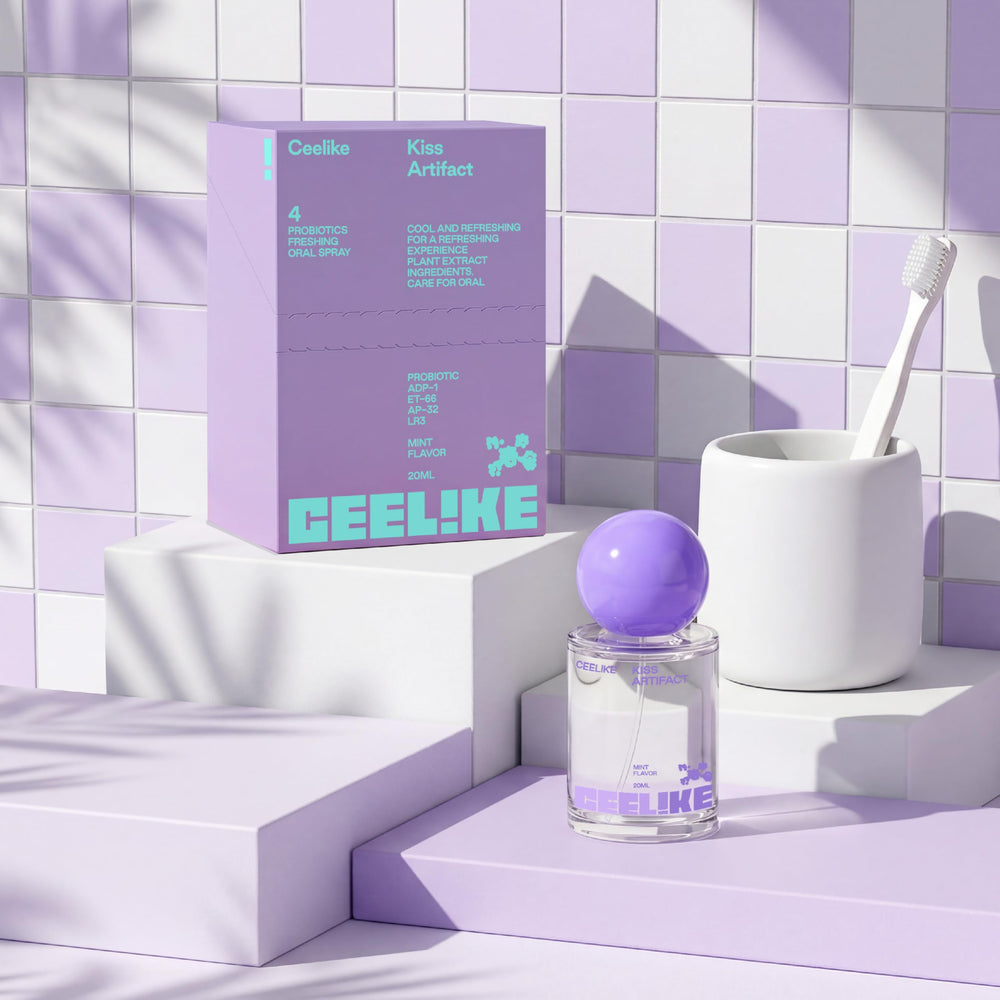 CEELIKE Oral Spray no artificial flavors indicates clean taste and confidence.
