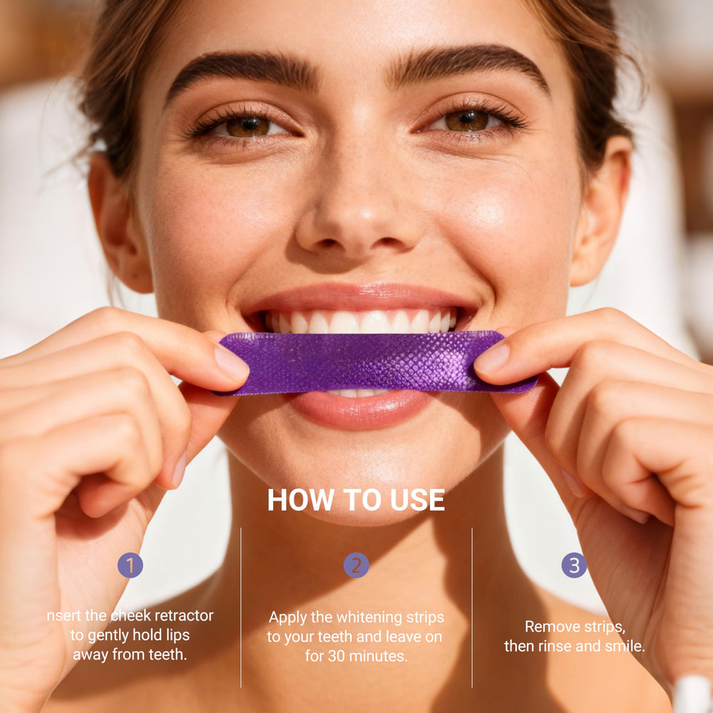 CEELIKE kit box open showing hydroxyapatite formula highlights and enamel-safe promise
