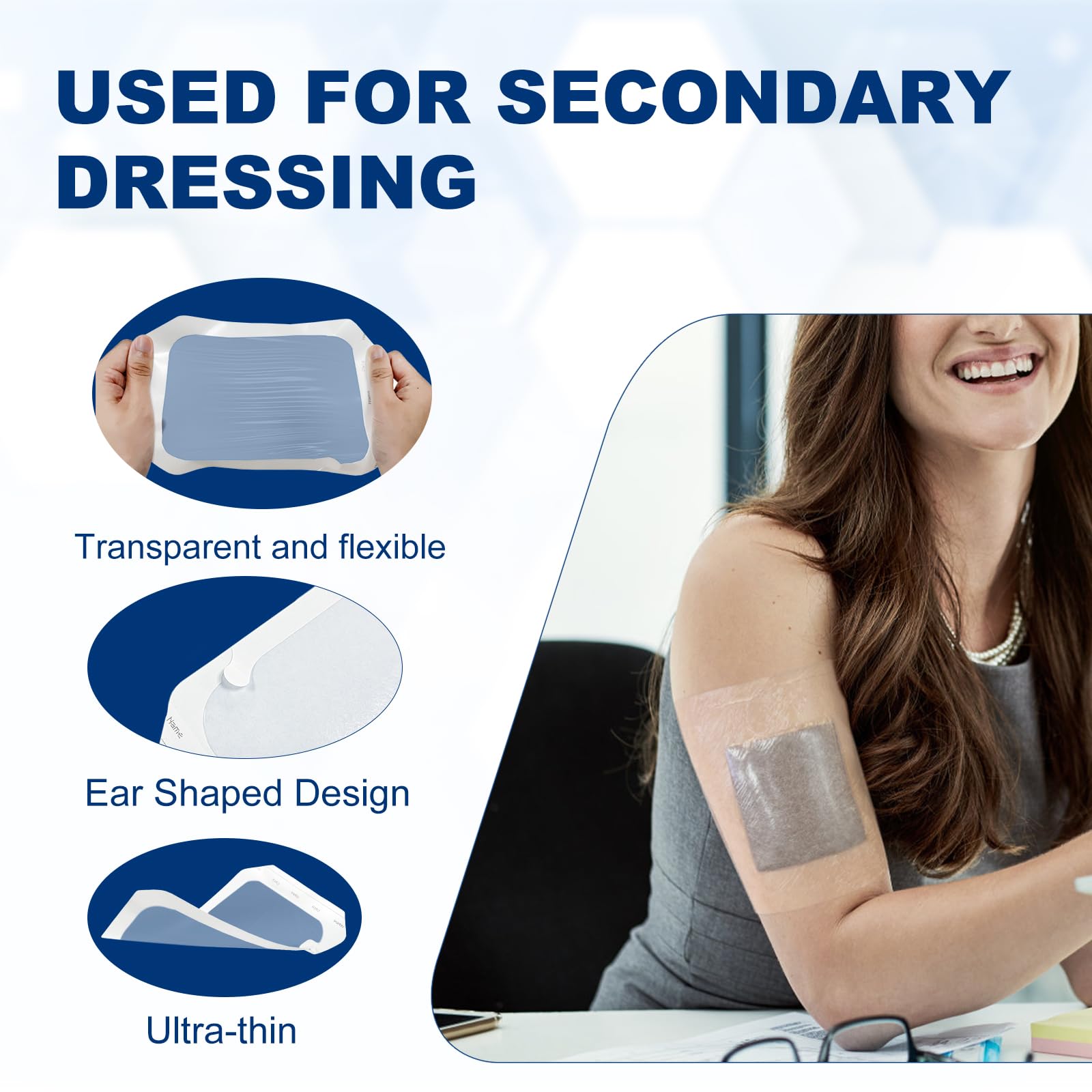 Ceeport 20-pack packaging keeps dressings portable and ready-to-use.