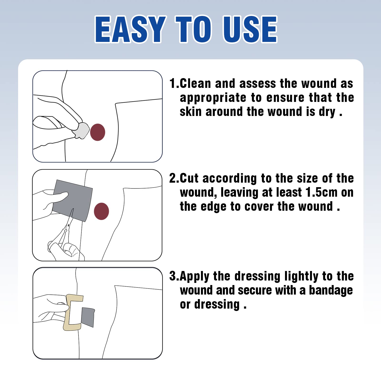 Ceeport Ag 4x4 individual packaging image communicates sterile storage and hygiene.