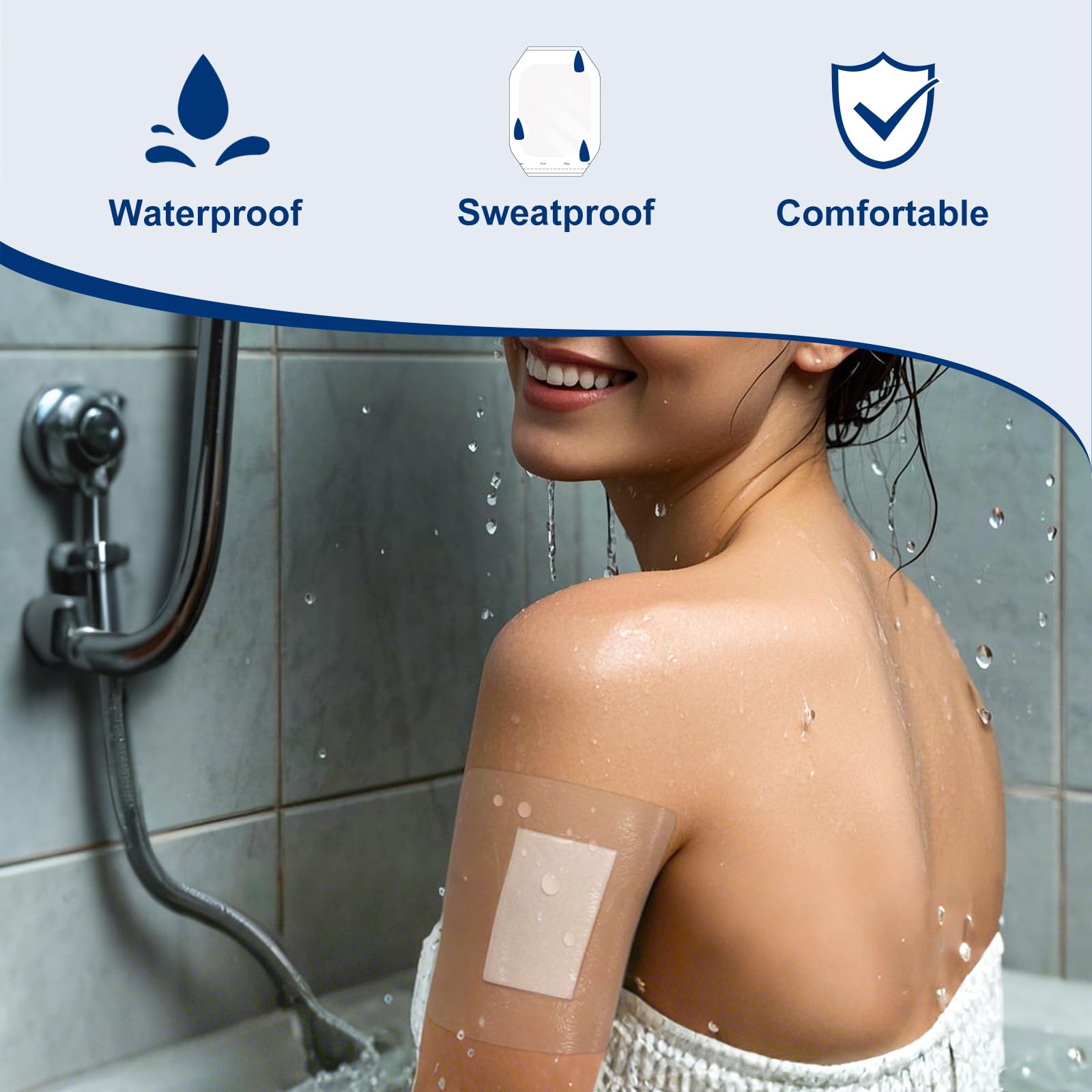 Ceeport dressing pre-cut design enabling quick, easy application