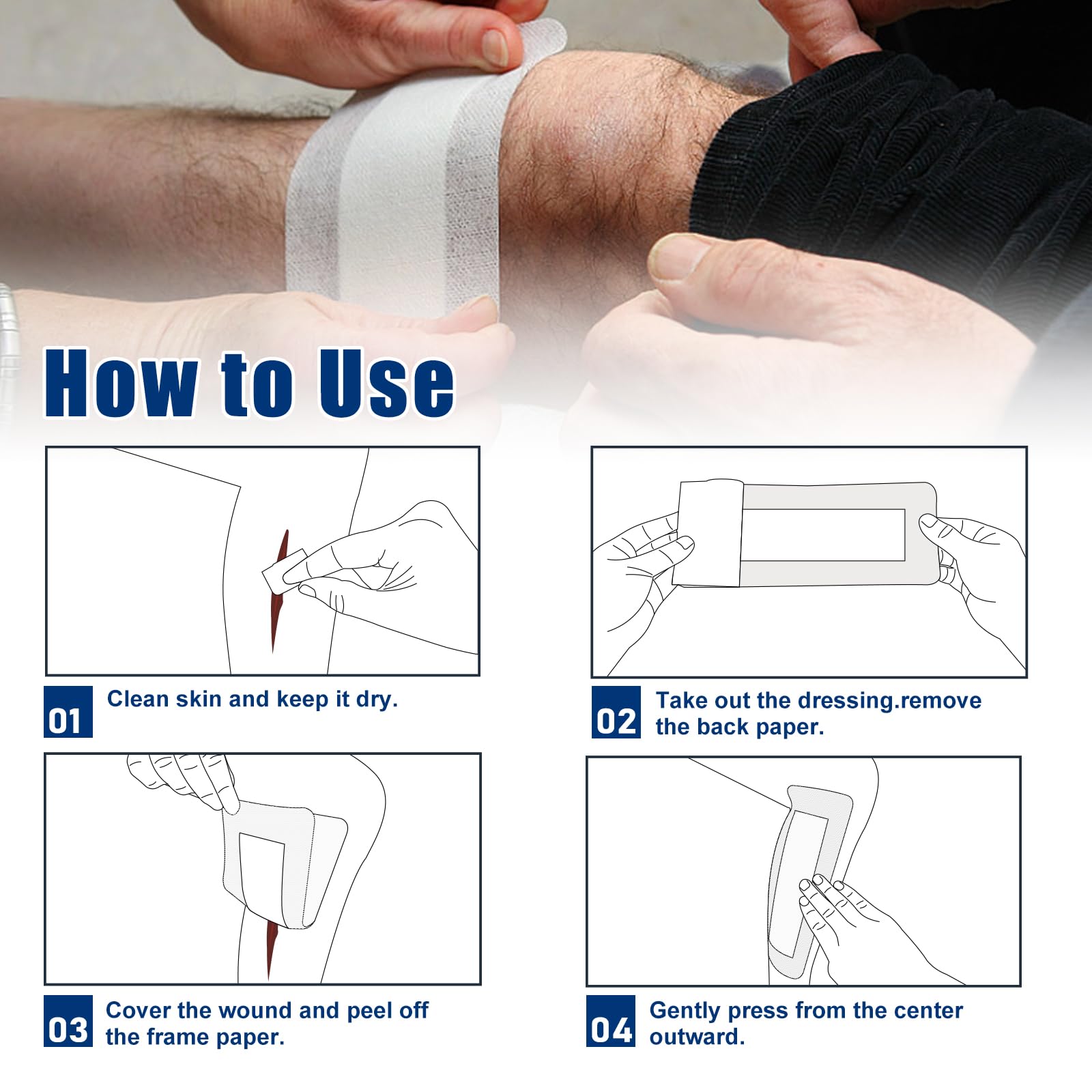 Ceeport Island Dressing soft absorbent pad ideal for minor injuries and routine care.