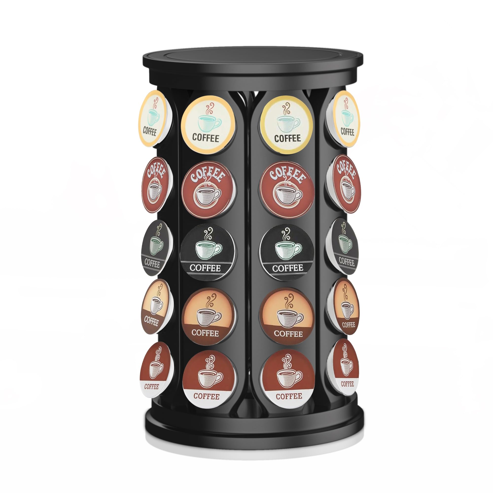 CEHNCEH K Cup Holder spins 360 degrees for easy pod access