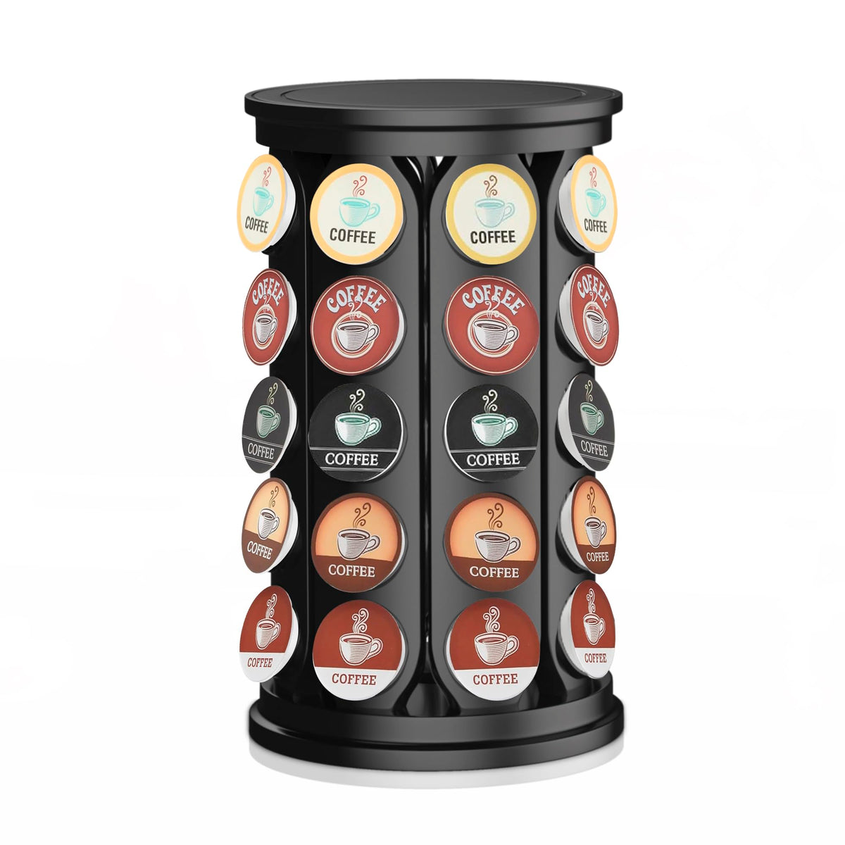 CEHNCEH K Cup Holder spins 360 degrees for easy pod access