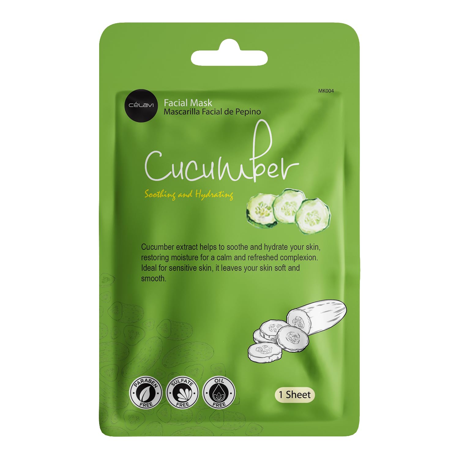 Celavi essence mask closeup shows fast hydration with sheet therapy.