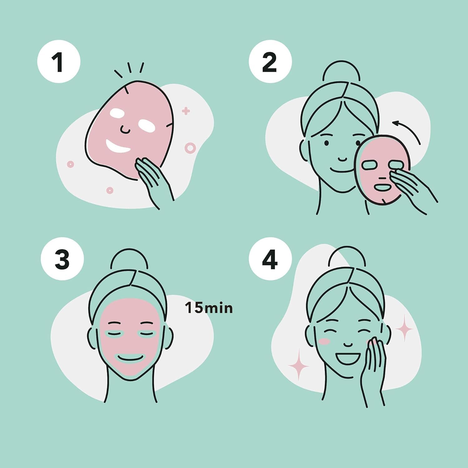 Celavi sheet-mask collection on display offers varieties for different needs.