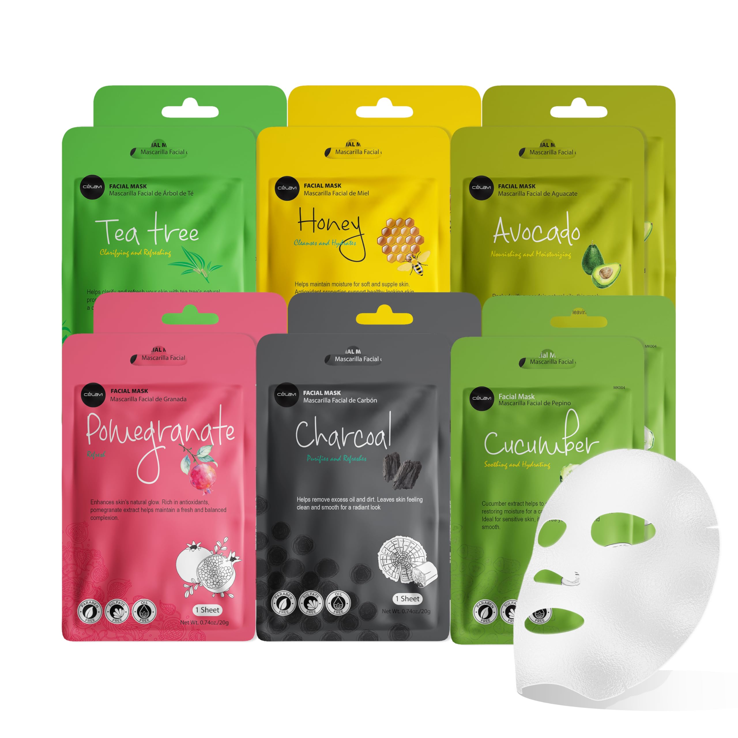 Celavi tea tree mask pack for refreshed, balanced skin after a busy day.