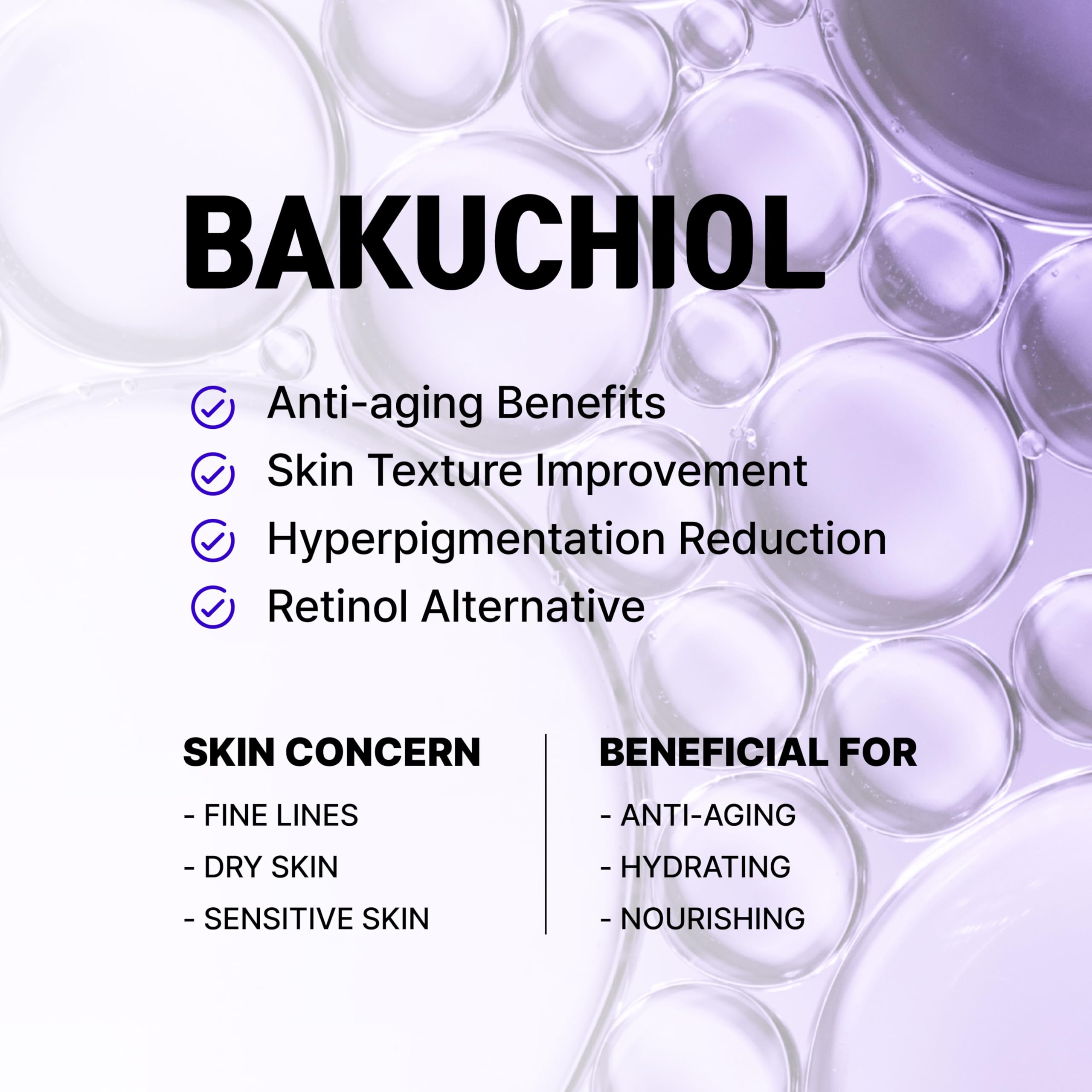 CELDYQUE Bakuchiol concentrate ingredients highlight vegan formula