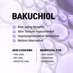 CELDYQUE Bakuchiol concentrate ingredients highlight vegan formula