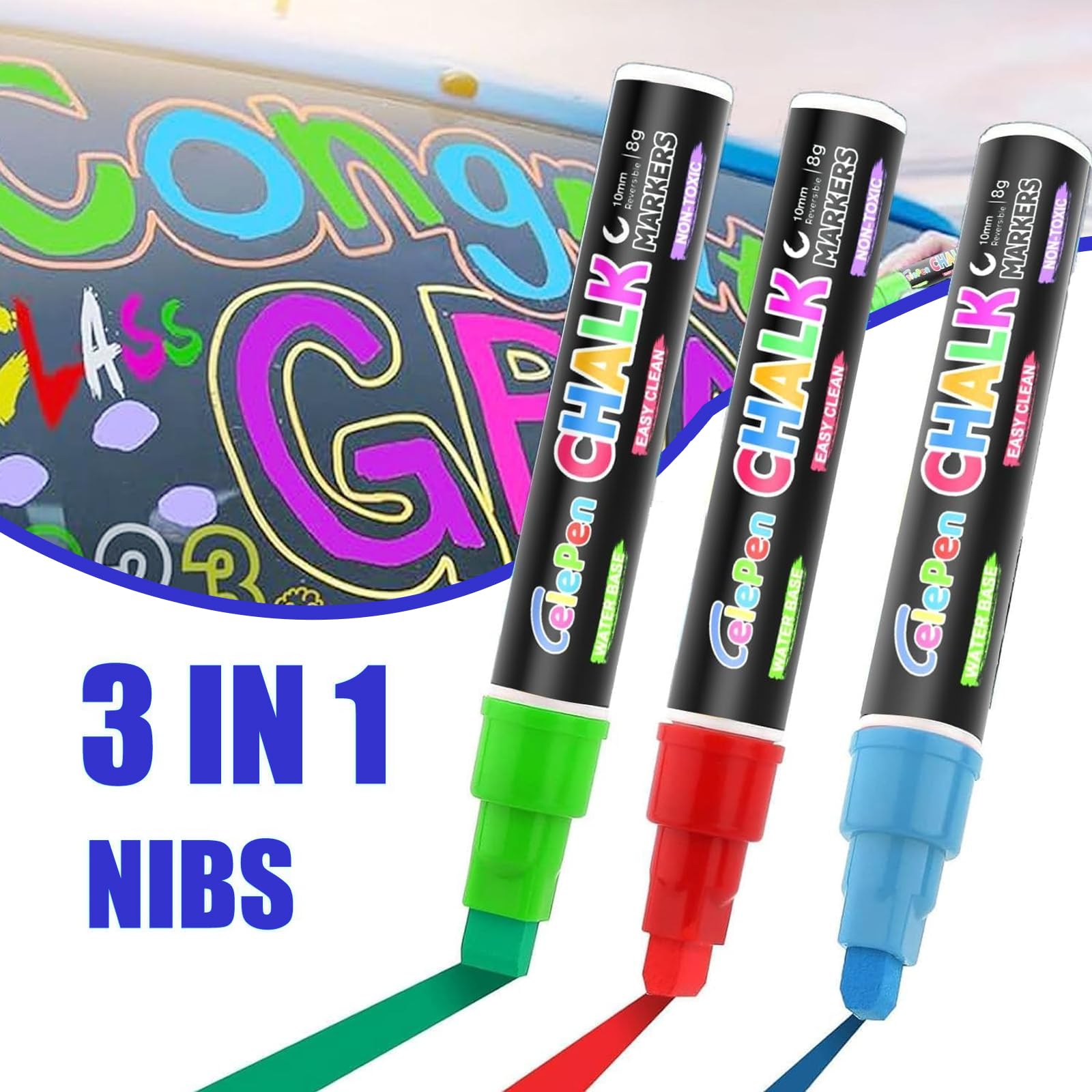 Celepen car window paints are washable for on-car designs
