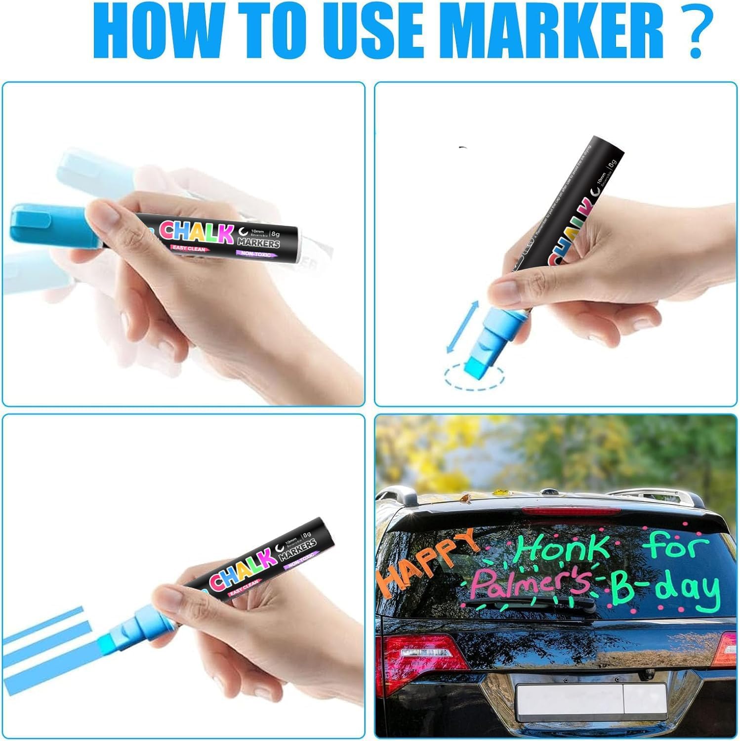 Celepen markers are non-toxic and kid-friendly for creative projects.