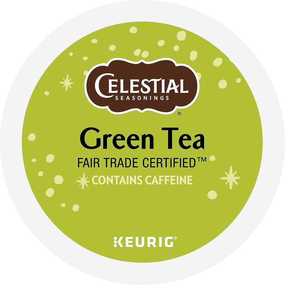 Celestial Seasonings brand logo closeup on packaging.