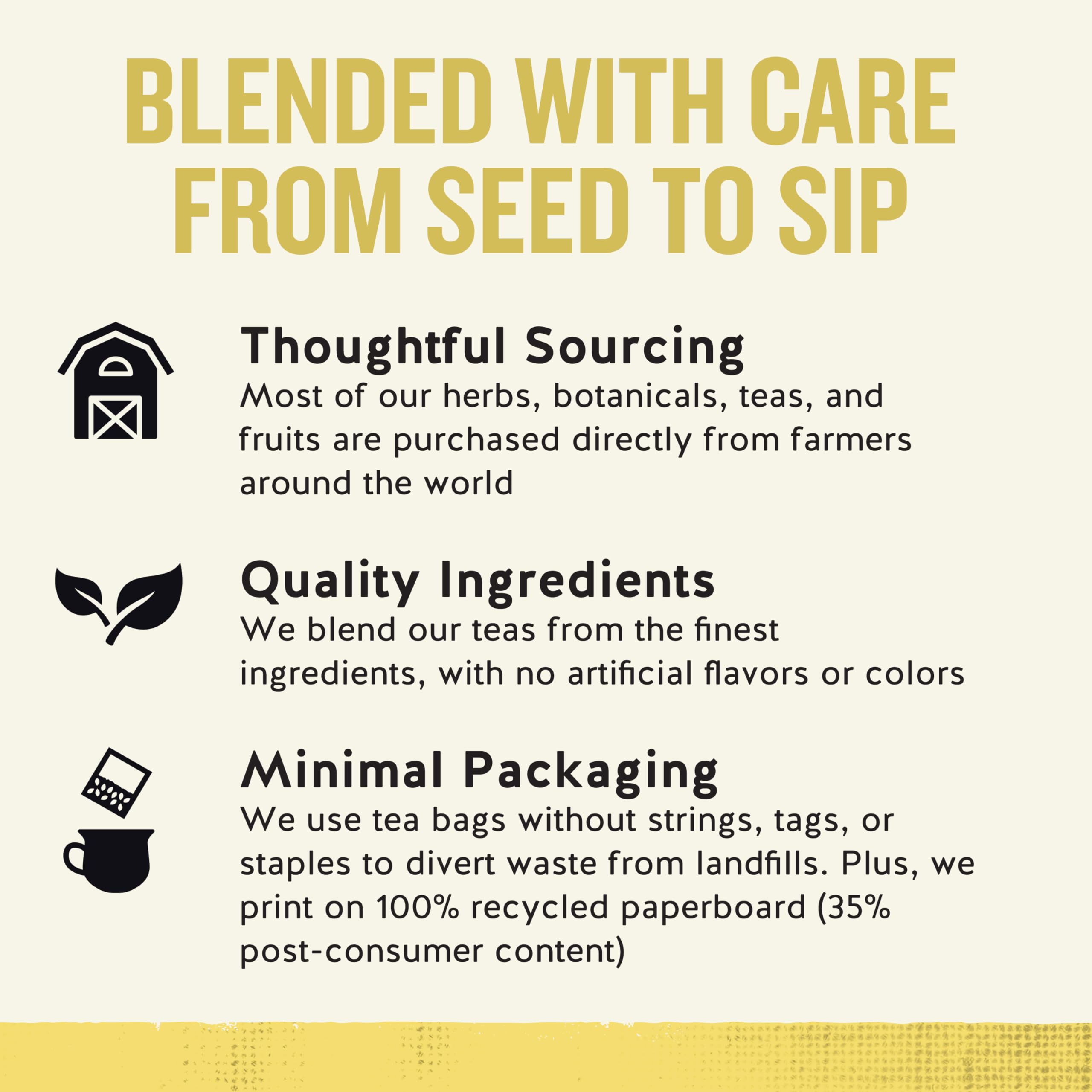 Celestial Seasonings Chamomile Tea chamomile flowers blend for soothing flavor.